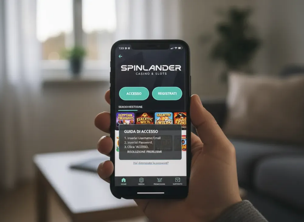 Spinlander login Guida di accesso e risoluzione problemi